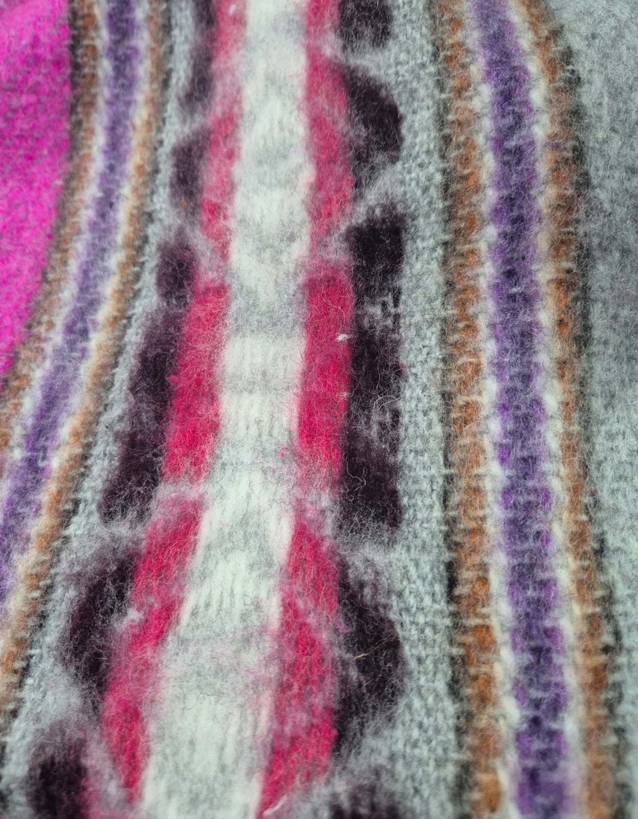poncho lana Acabado Interno